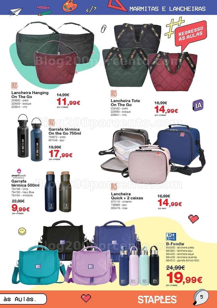 Antevisão Folheto STAPLES Regresso às Aulas Promoções de 17 agosto a 30 setembro